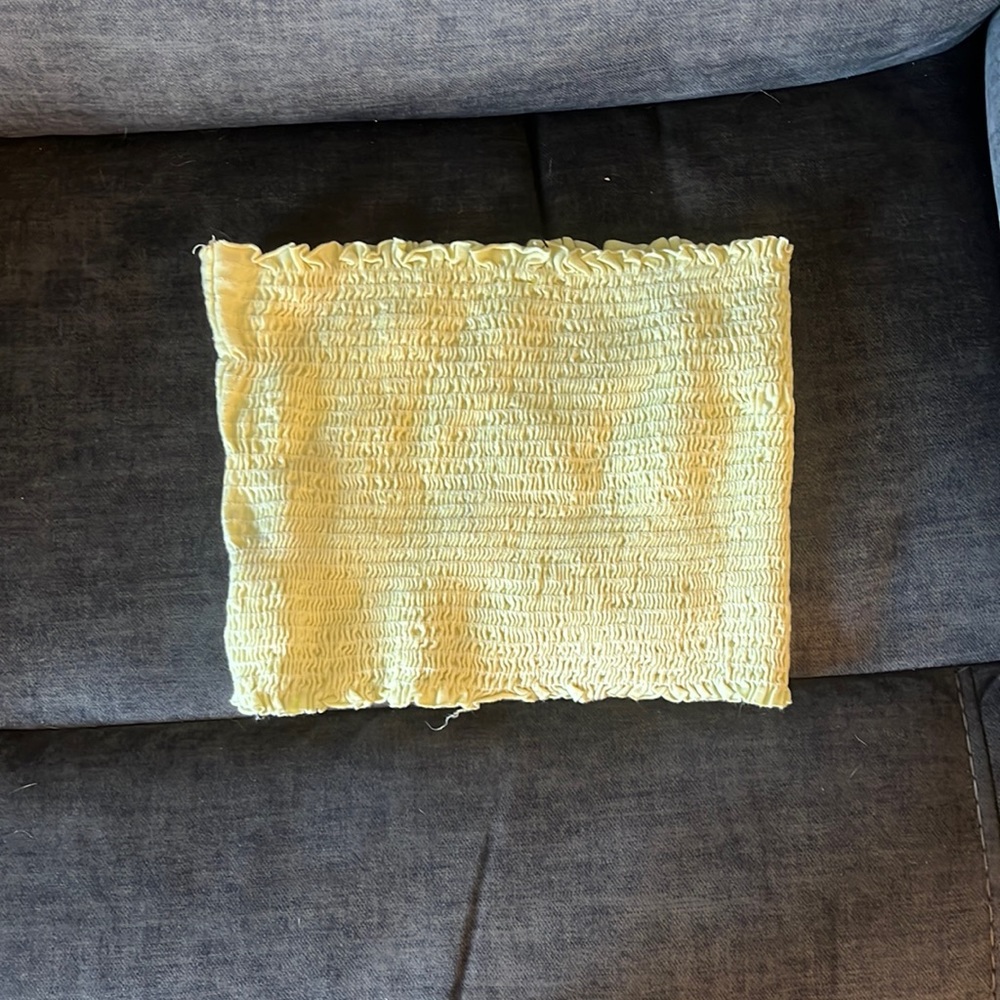 Small yellow tube top